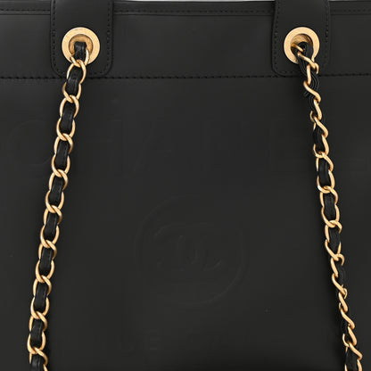 Chanel Calfskin Medium Deauville Tote Black 8 of 10