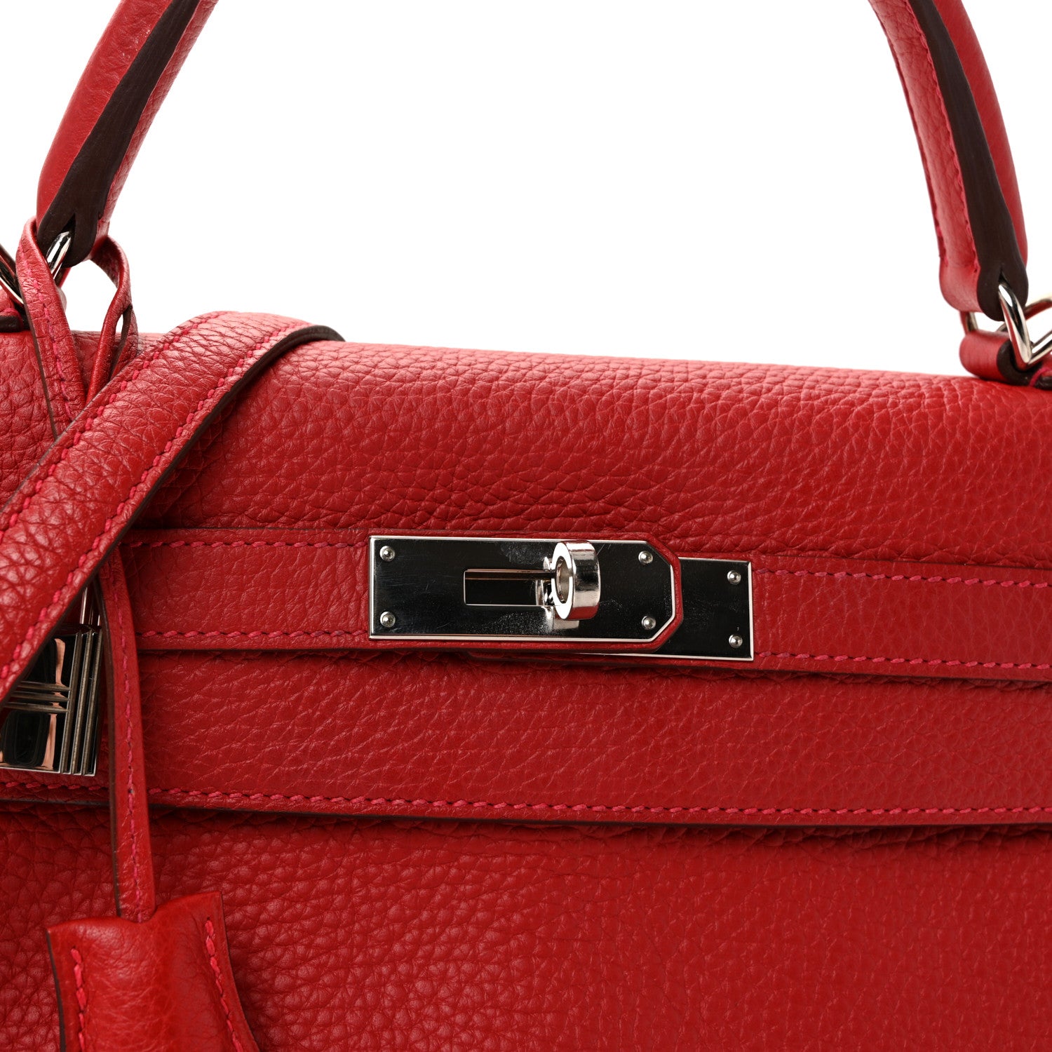Hermes Togo Kelly Retourne 32 Rouge Casaque 7 of 9
