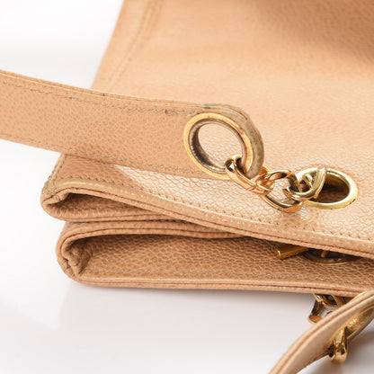 Chanel Caviar CC Shopper Tote Beige 11 of 19
