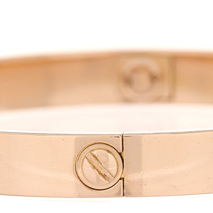 Cartier 18K Pink Gold LOVE Bracelet 17 4 of 8
