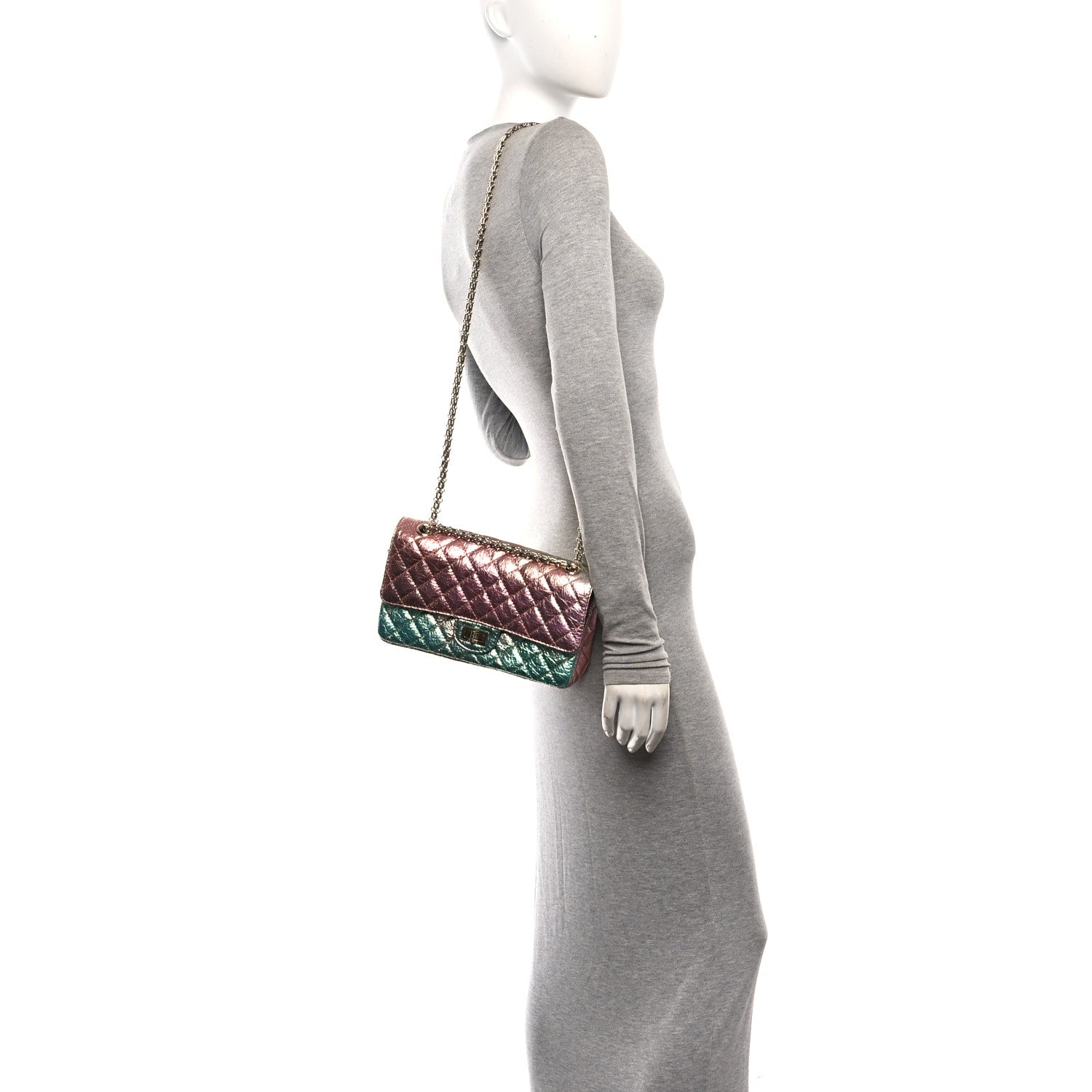 Chanel Metallic Goatskin Quilted 2.55 Reissue 225 Flap Multicolor 2 of 10