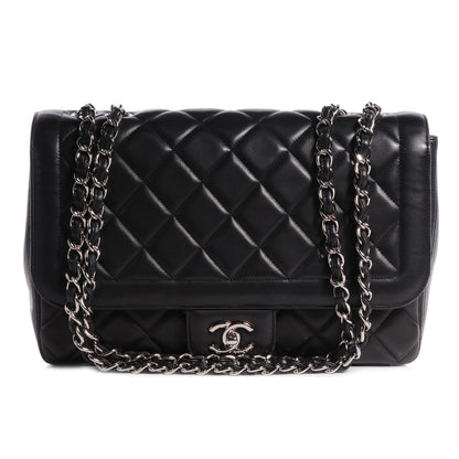 Chanel Lambskin Large Coco Rider Flap Black 1 of 8