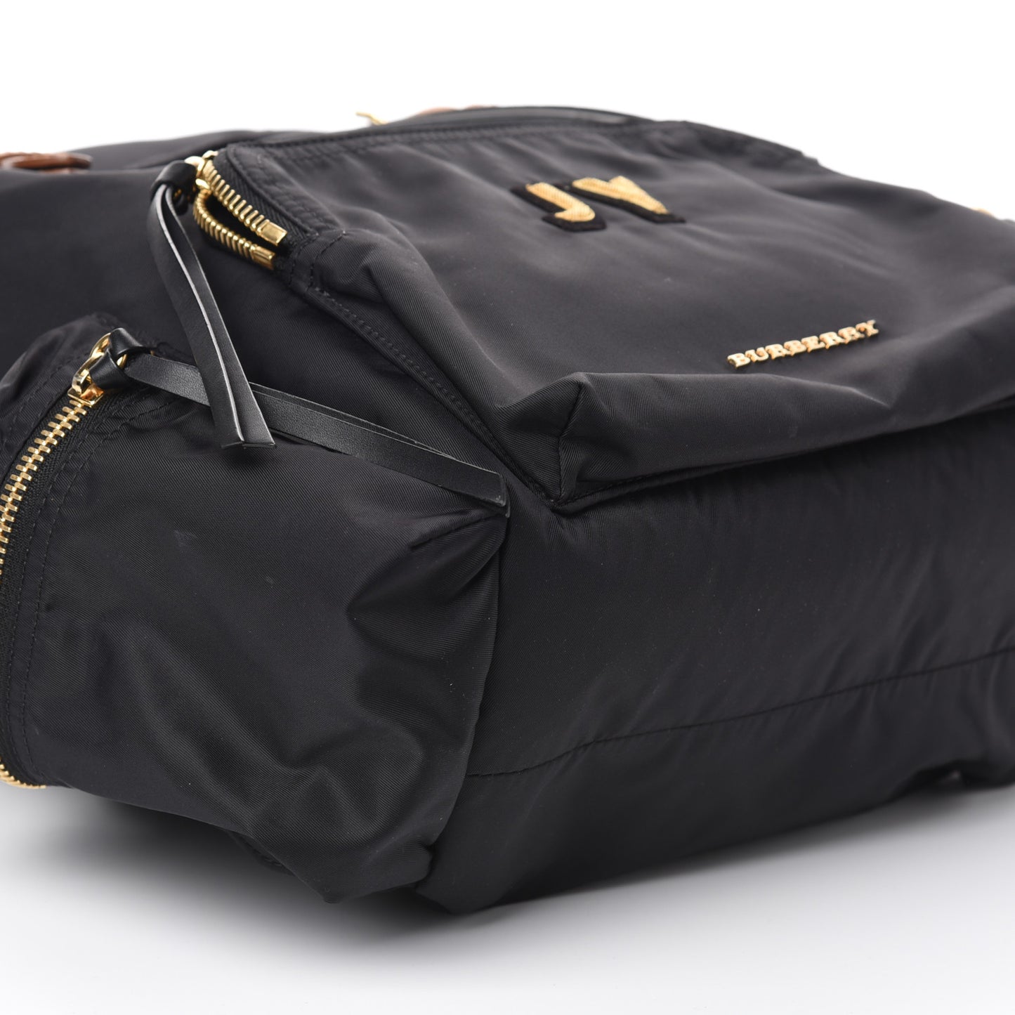 Nylon Medium Rucksack Backpack Black