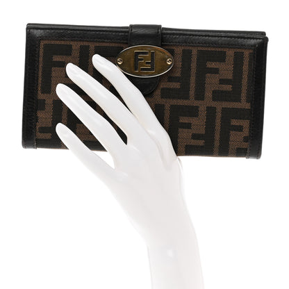 Fendi Zucca Continental Wallet Tobacco 2 of 6