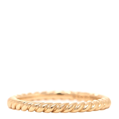 David Yurman 18K Rose Gold 2mm Cable Classics Band Ring 50 5.5 3 of 5
