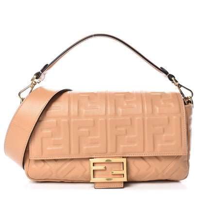 Fendi Nappa FF 1974 Embossed Baguette Durian 1 of 10