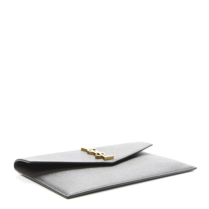 Saint Laurent Grain De Poudre Uptown Pouch Pebble 4 of 10