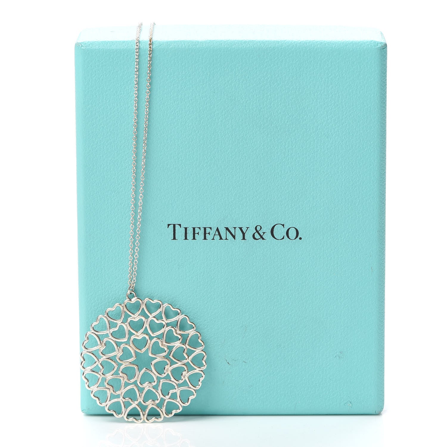 Tiffany Sterling Silver Paloma Picasso Crown of Hearts Medallion Pendant Necklace 6 of 6