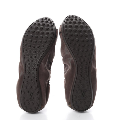 Louis Vuitton Monogram Suede Lucky Ballerina Flats 40 Brown 7 of 7