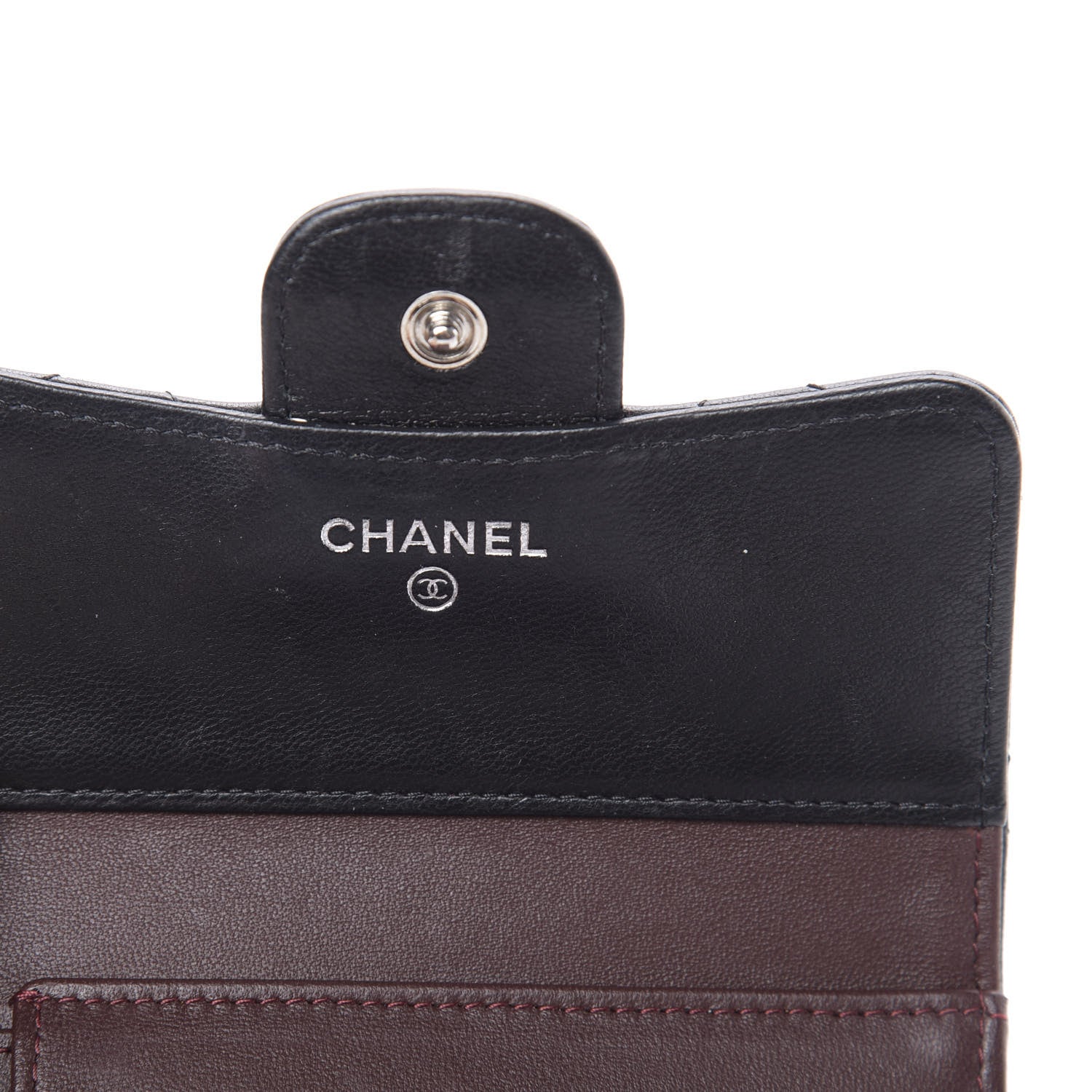 Chanel Lambskin Quilted Compact Flap Wallet Black 6 of 12