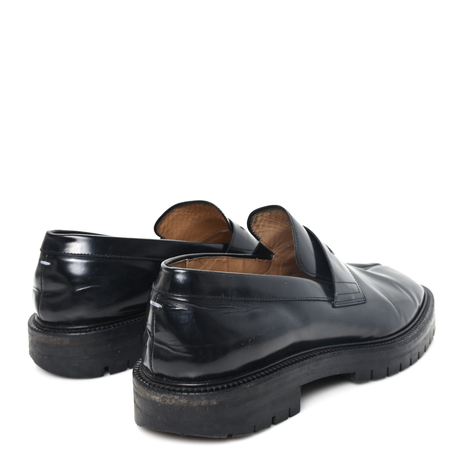 Maison Margiela Brushed Calfskin Tabi Mens Loafers 44 Black 5 of 10
