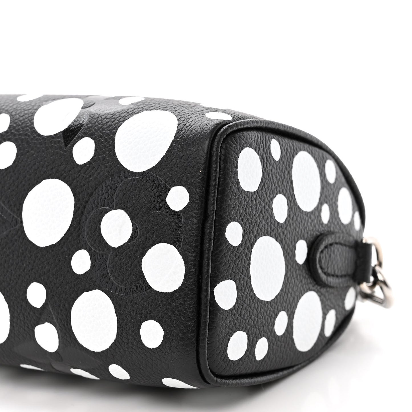 LV X YK Empreinte Infinity Dots Nano Speedy Bandouliere Black White