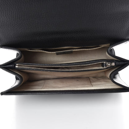 Gucci Dollar Calfskin Crystal Web Medium Dionysus Bamboo Top Handle Bag Black Black Diamond 7 of 11