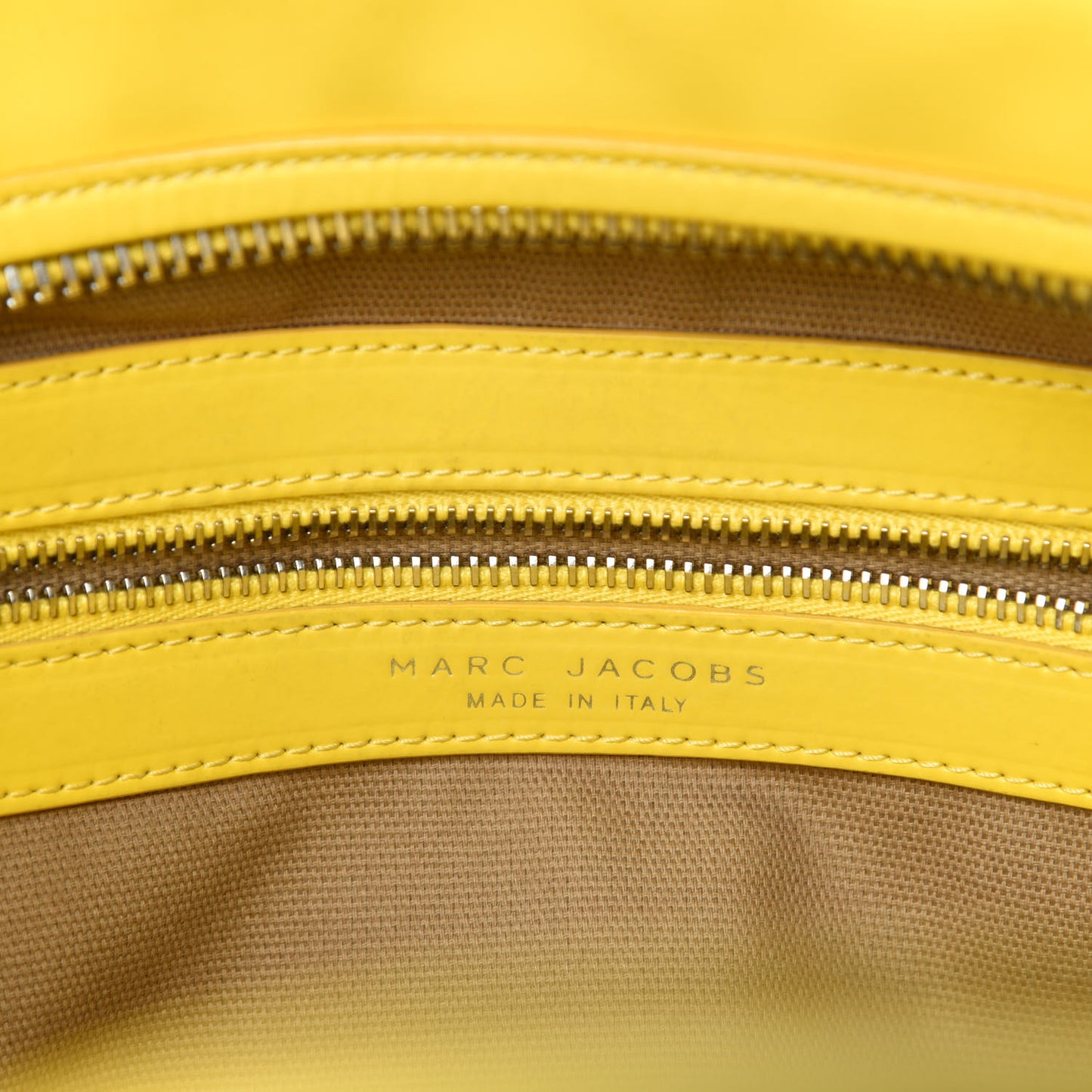 Rubber Coated Calfskin Antonia Satchel Yellow