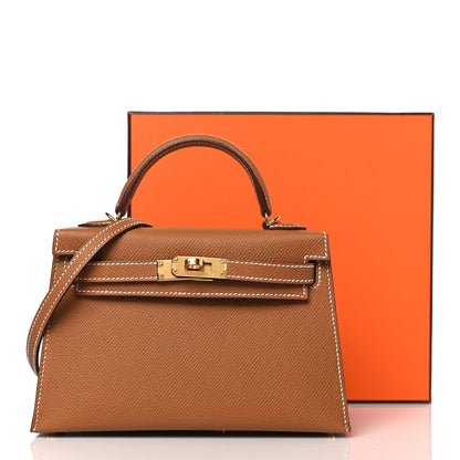 Hermes Epsom Mini Kelly Sellier 20 Gold 11 of 11