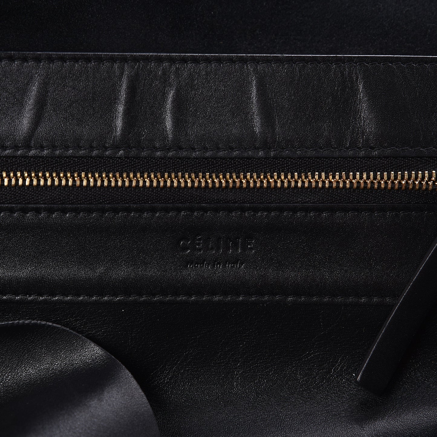 Lambskin Horizontal Cabas Black