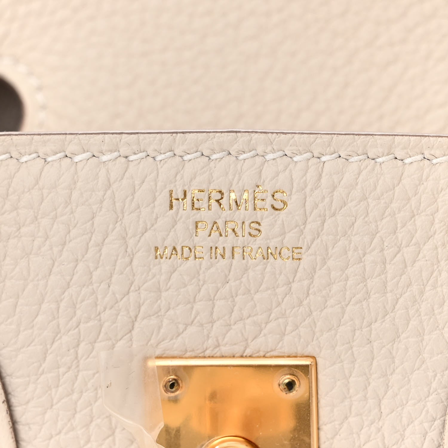 Hermes Togo Birkin 25 Craie 6 of 11
