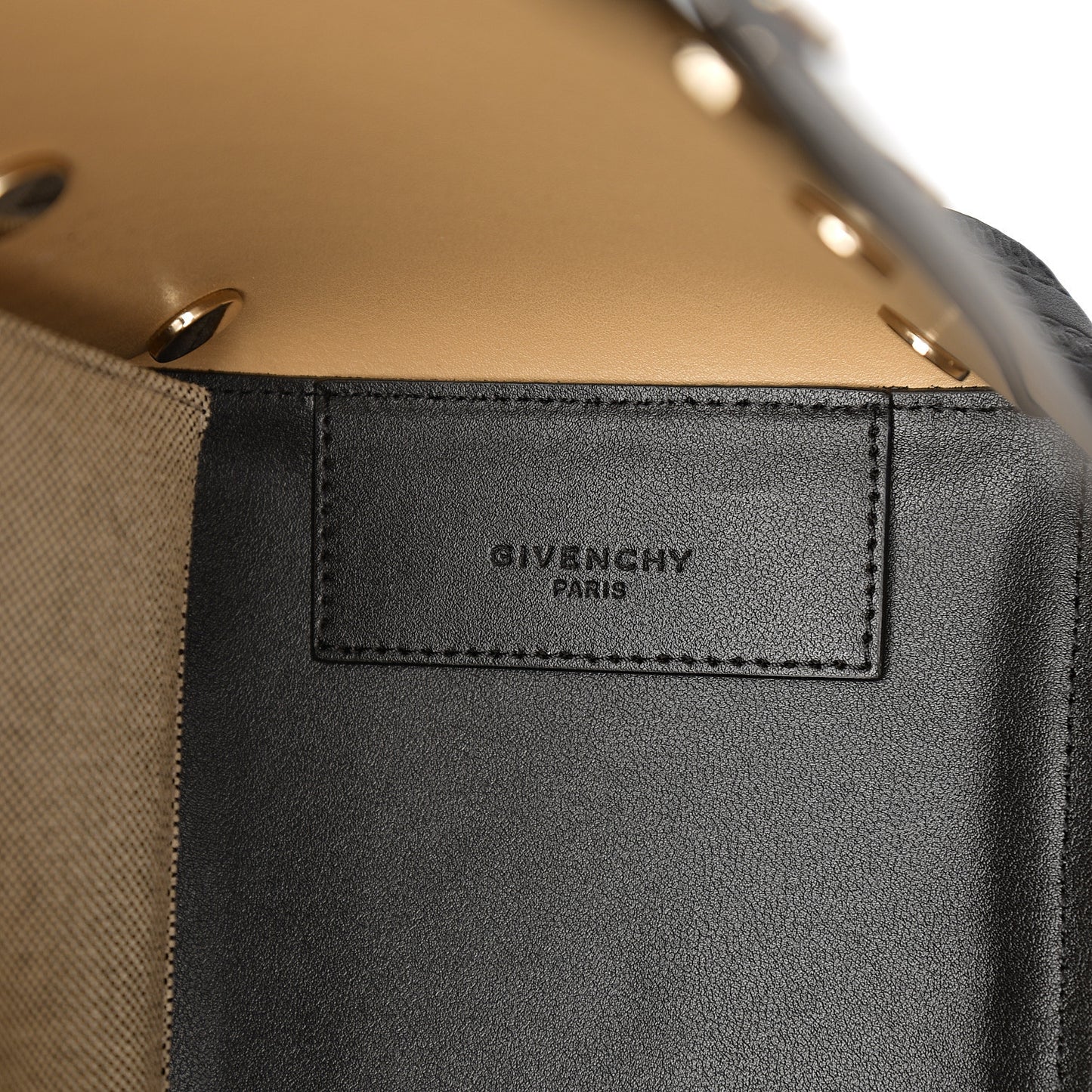Calfskin Chain Embossed Medium Bond Shopper Tote Black