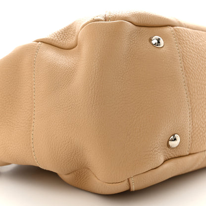 Prada Vitello Daino Side Pocket Hobo Sabbia 9 of 17