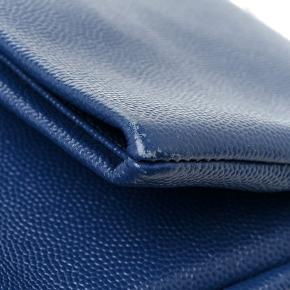 Saint Laurent Grain De Poudre Medium West Hollywood Monogram Fold-Over Denim 19 of 19