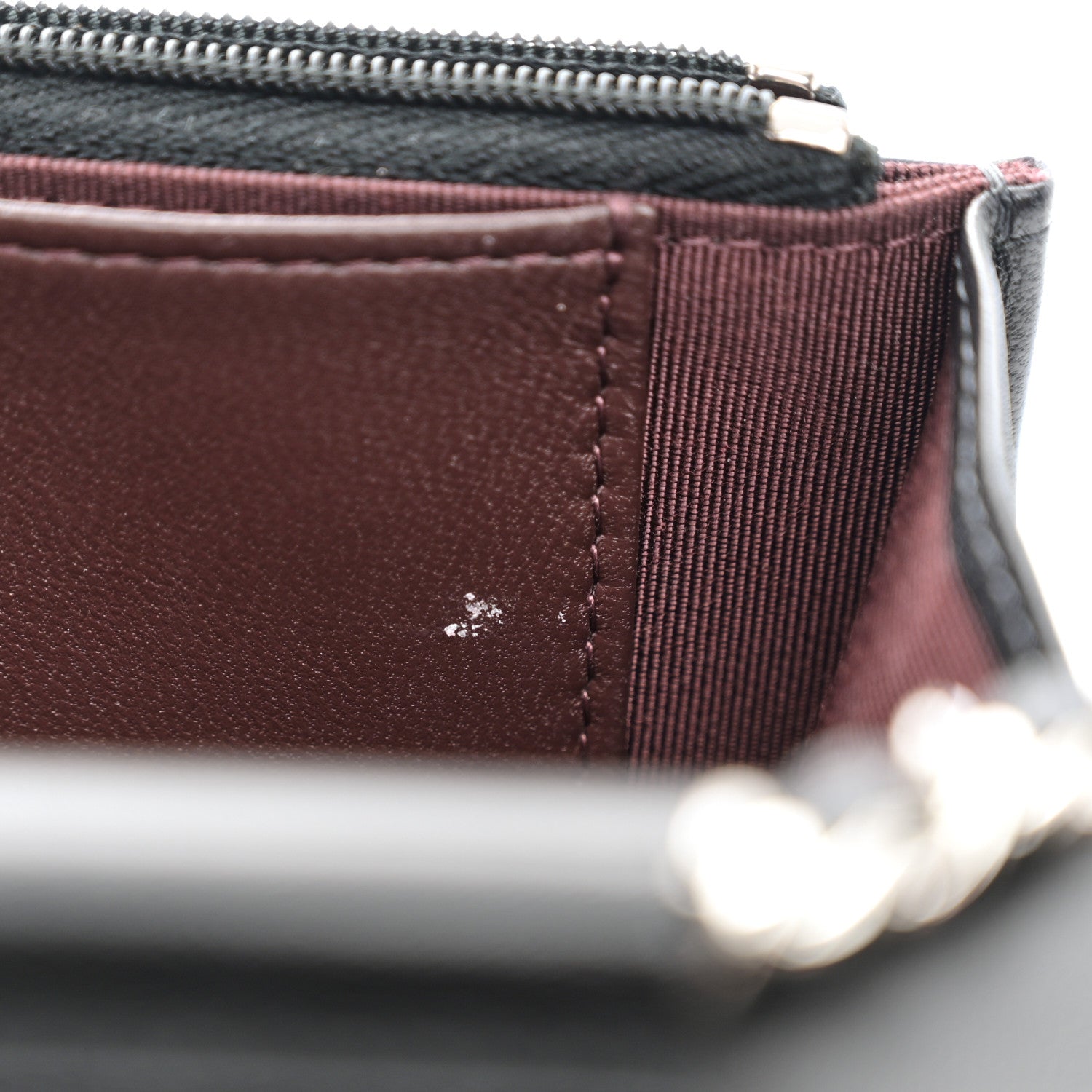Chanel Lambskin Quilted Wallet On Chain WOC Black 9 of 12