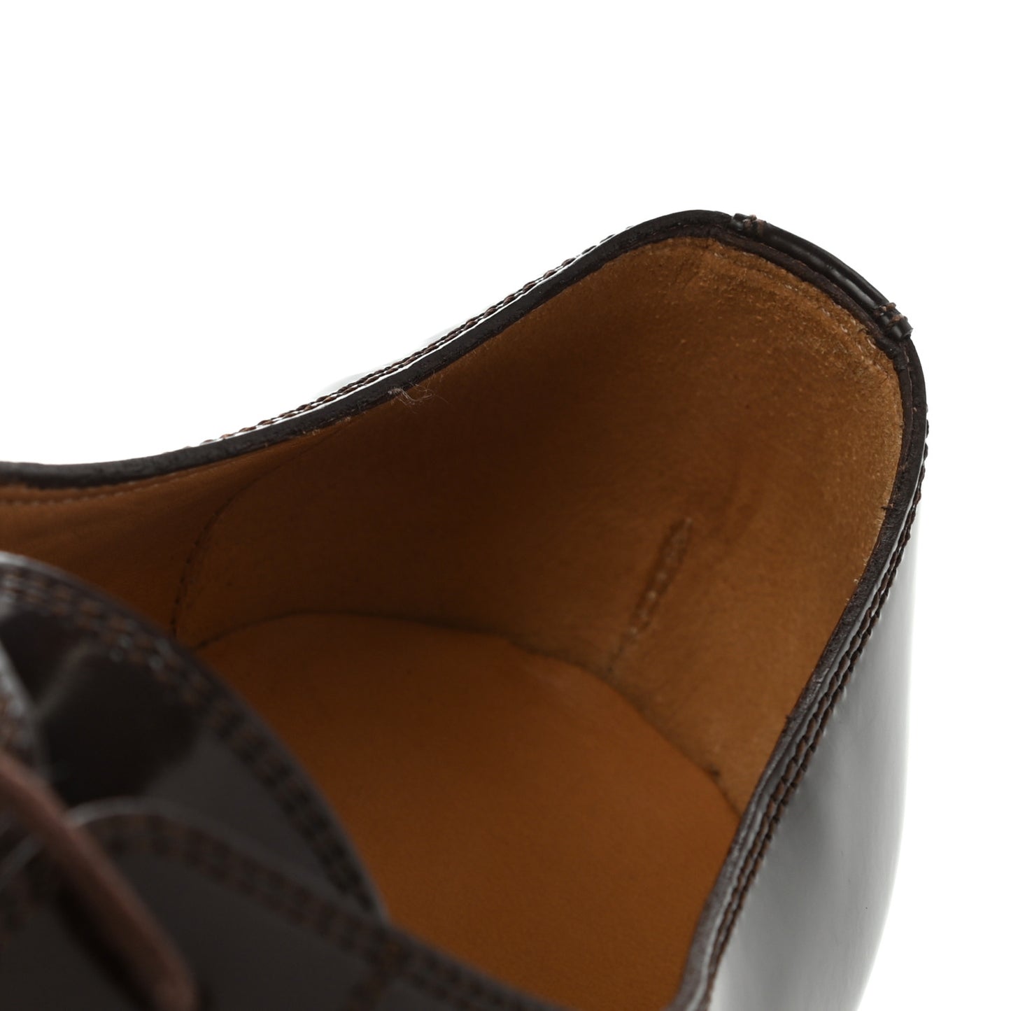 Calfskin Shade Lux Mens Lace Up Oxfords 8.5 Cocoa