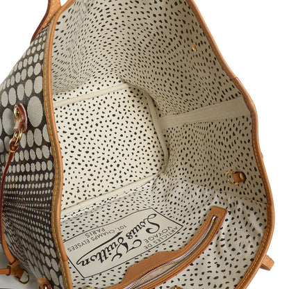 Louis Vuitton Monogram Kusama Waves Neverfull MM White 5 of 7