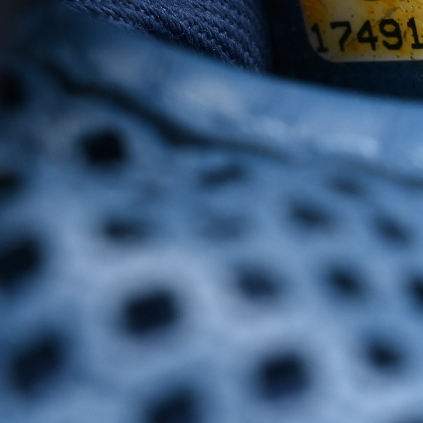 Perforated Calfskin Large Up In The Air Flap Blue