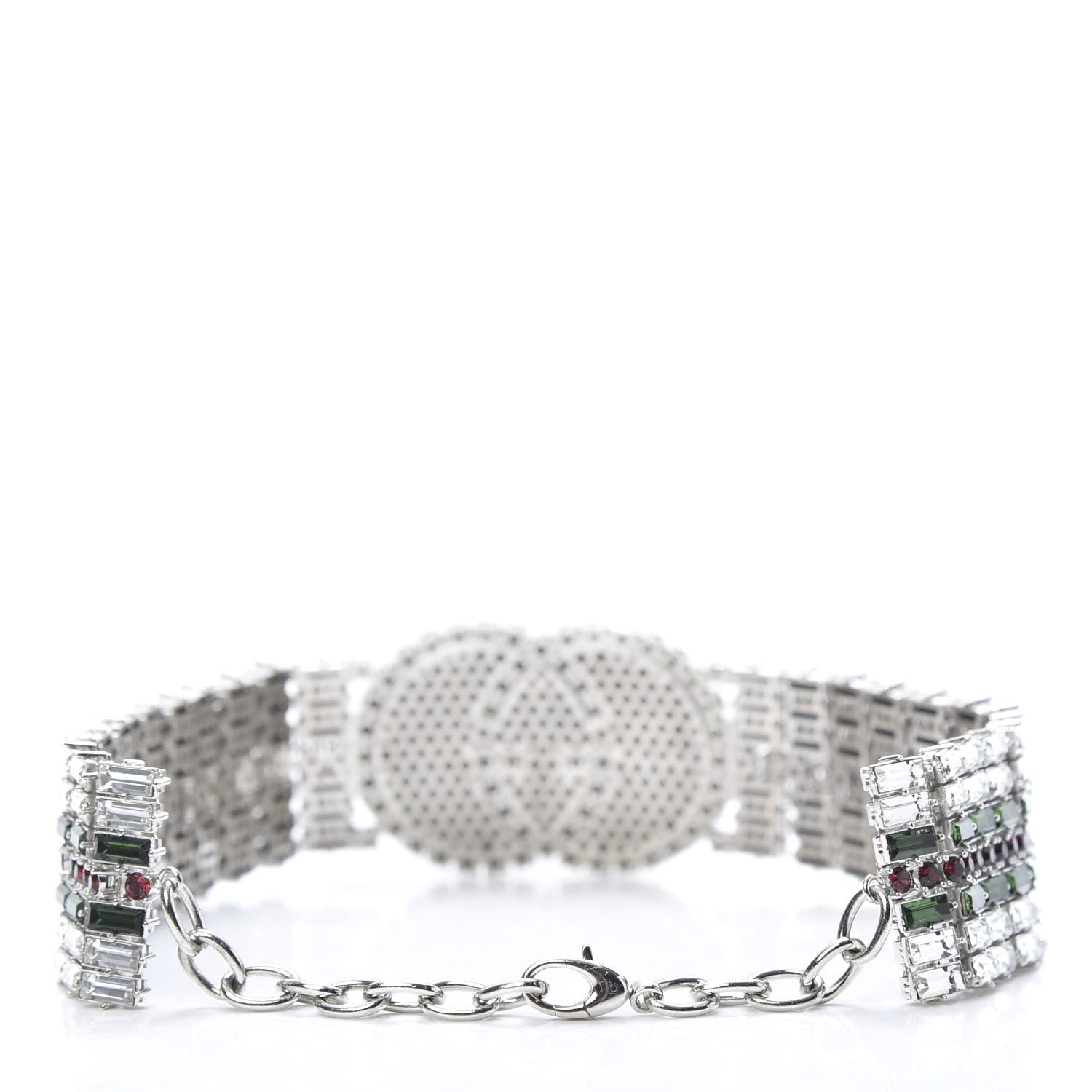Gucci Crystal Embellished Interlocking G Choker Necklace Multicolor 3 of 7