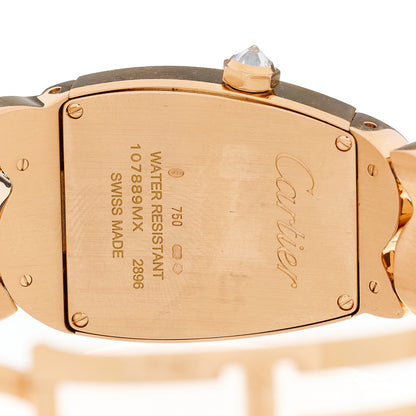Cartier 18K Pink Gold Diamond Bezel 28mm La Dona Quartz Watch 4 of 4