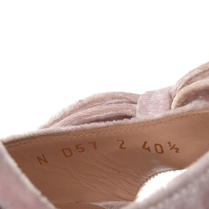 Valentino Garavani Velvet Bow Sandals 40.5 Loto 8 of 15