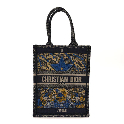 Christian Dior Canvas Embroidered Vertical L'Etoile Book Tote 1 of 9
