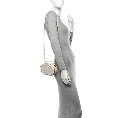 Christian Dior Calfskin CD Signature Oval Crossbody Camera Bag Latte 2 of 11