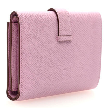 Hermes Epsom Tri-Fold Compact Bearn Wallet Mauve Sylvester 3 of 7