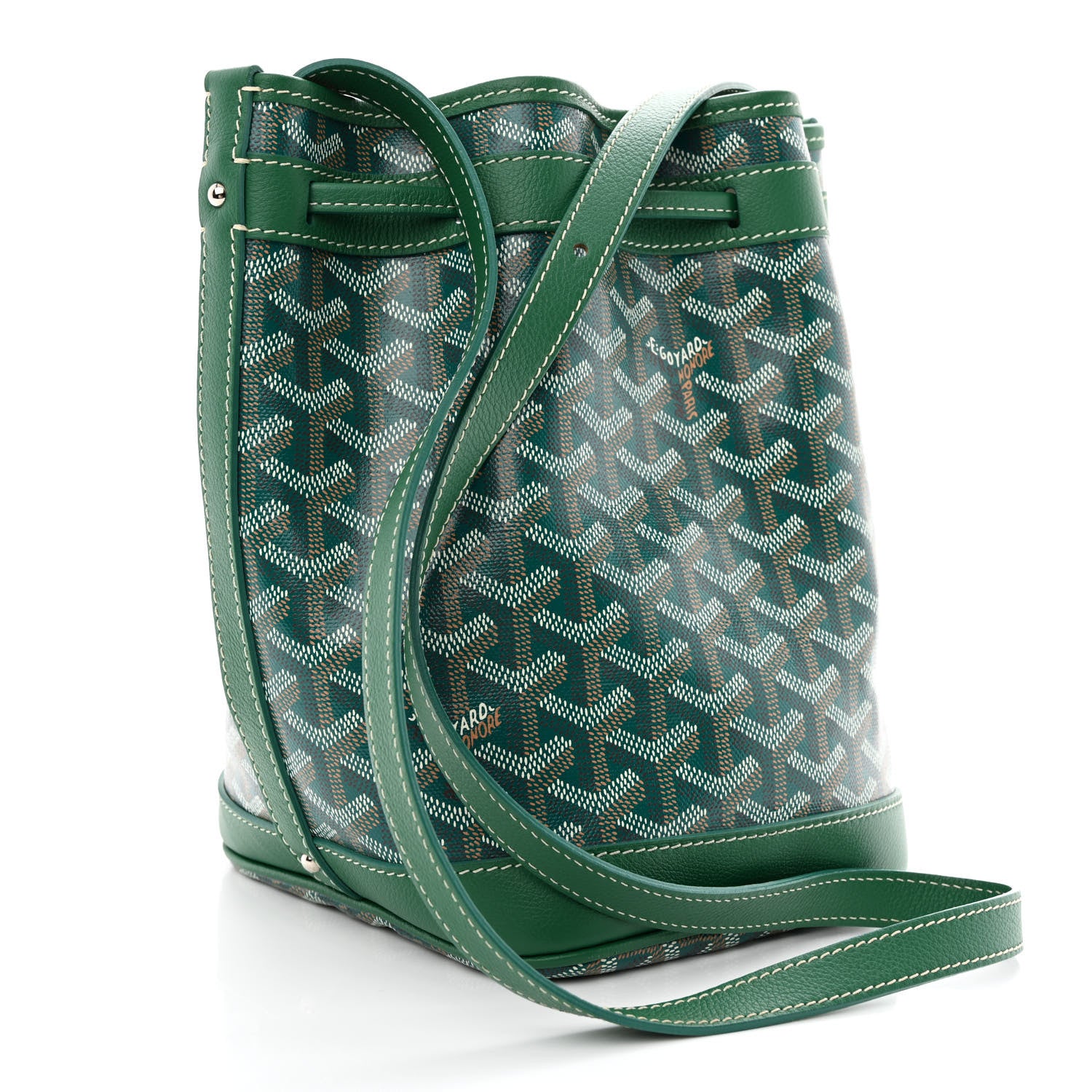 Goyard Goyardine Petit Flot Bucket Bag PM Green 3 of 9