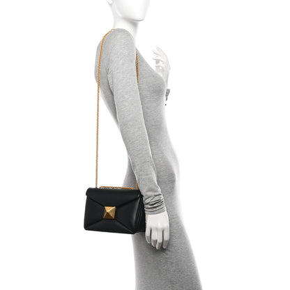 Valentino Garavani Nappa One Stud Chain Clutch Black 2 of 10