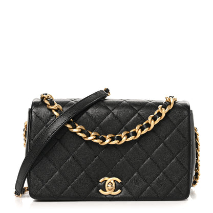 Chanel Caviar Quilted Medium Fashion Therapy Flap Bag Black 1 of 10