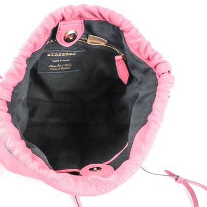 Burberry Derby Calfskin House Check Little Crush Mauve Pink 5 of 7