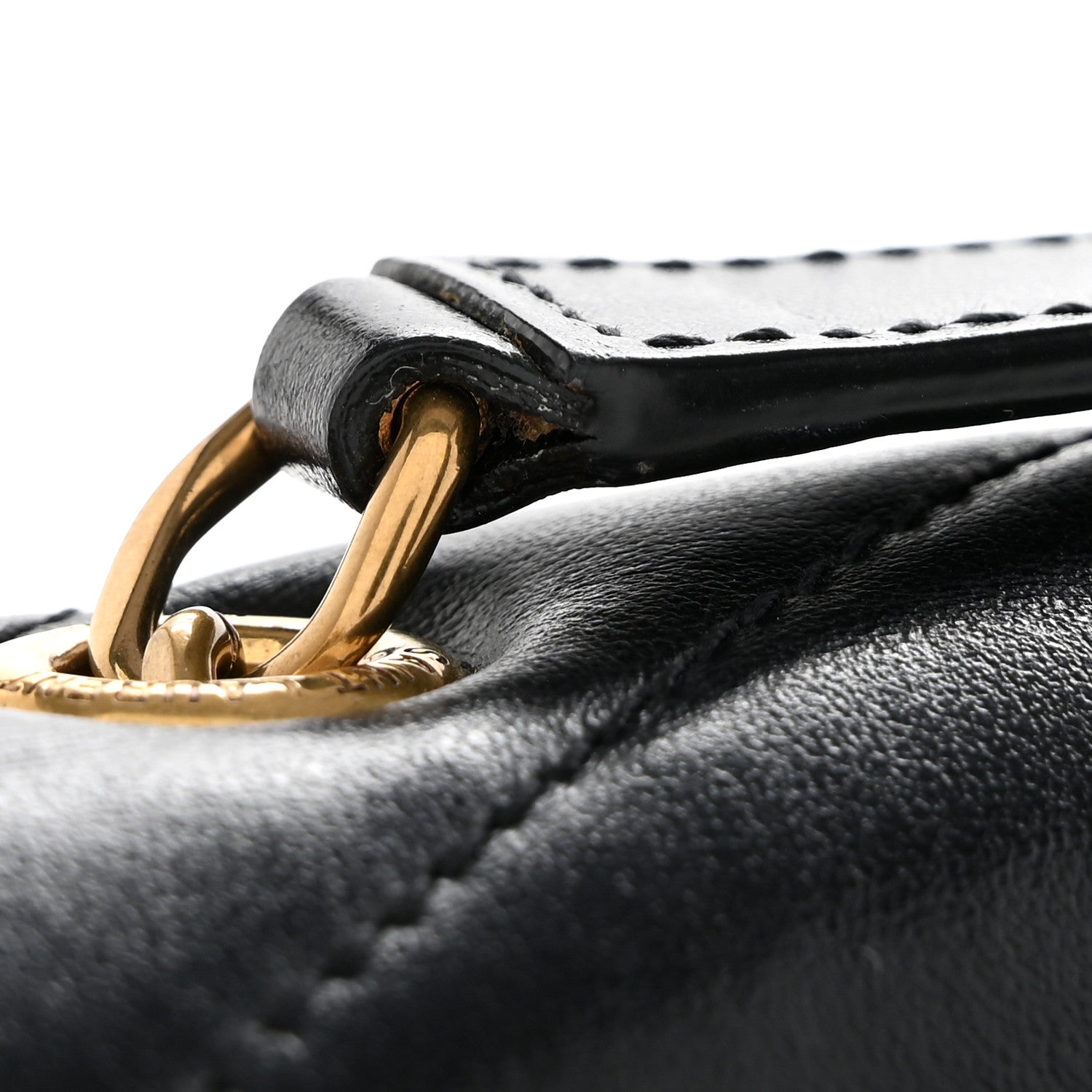 Saint Laurent Calfskin Y Quilted Monogram Small Loulou Chain Satchel Black 12 of 15