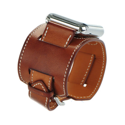 Hermes Barenia 42mm Apple Watch Cuff Fauve 9 of 10