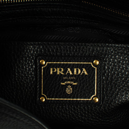 Prada Vitello Daino Tote Nero Black 6 of 8