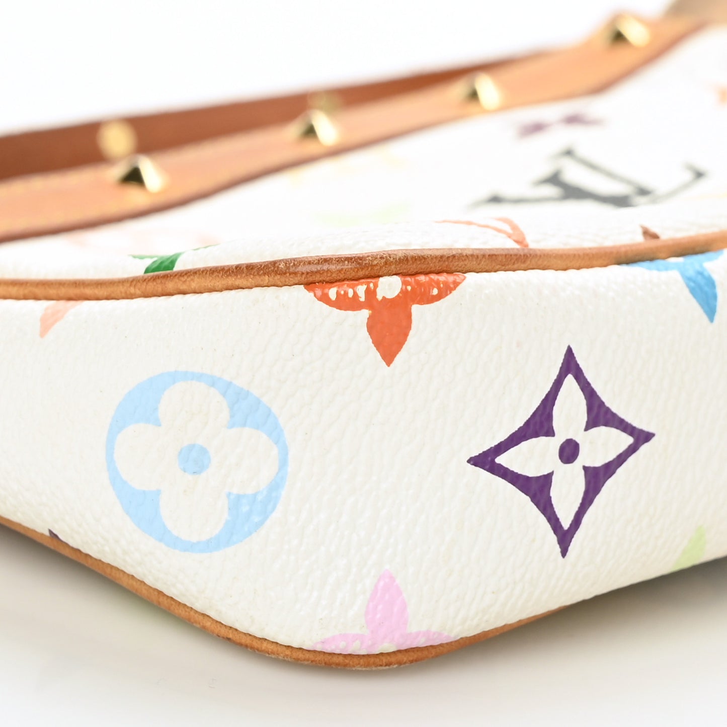 Monogram Multicolor Pochette Accessories White