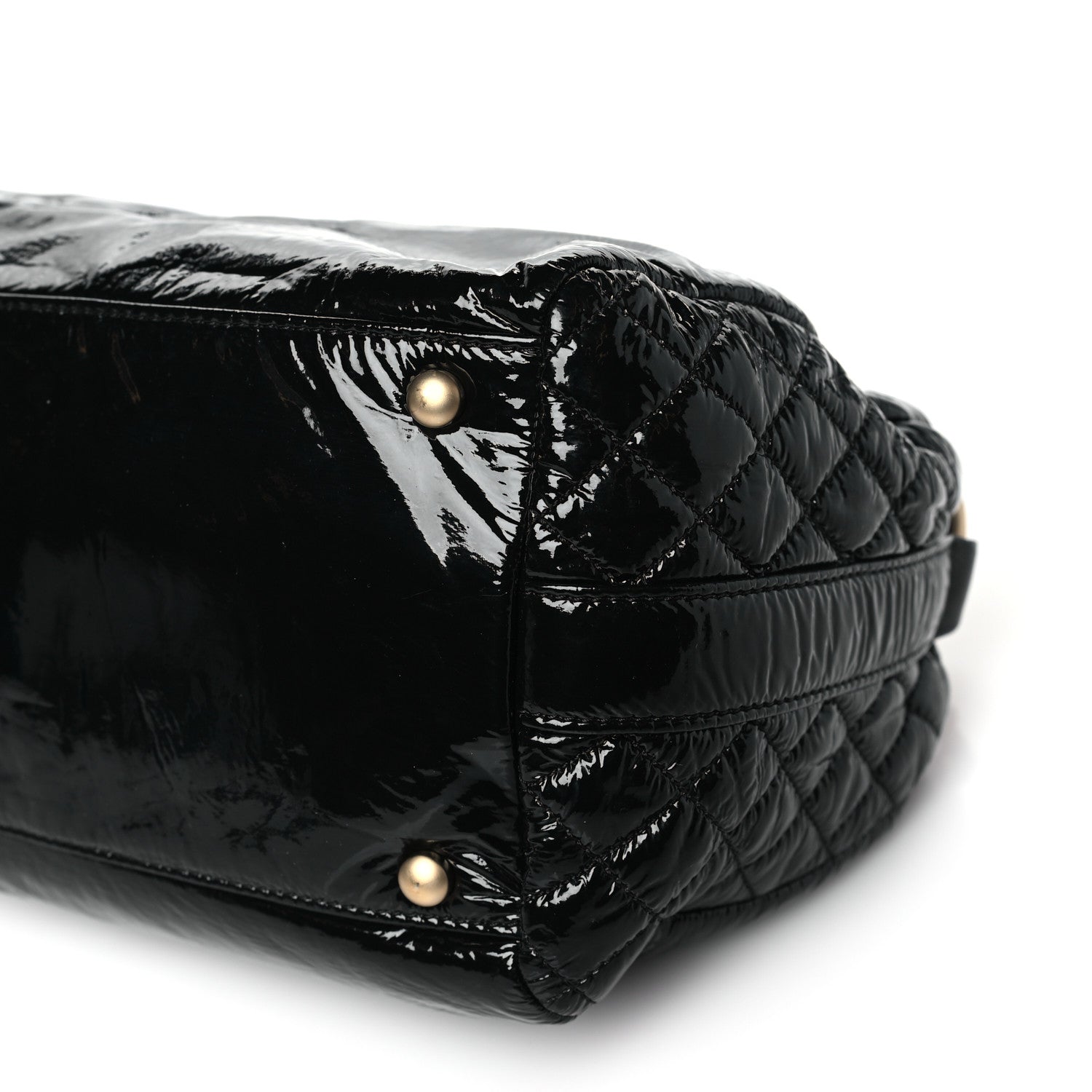 Chanel Vinyl Rock and Chain Small Bowler Black 10 of 10