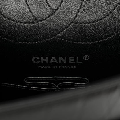Chanel Aged Calfskin Chevron Quilted 2.55 Reissue 225 Flap So Black 6 of 9
