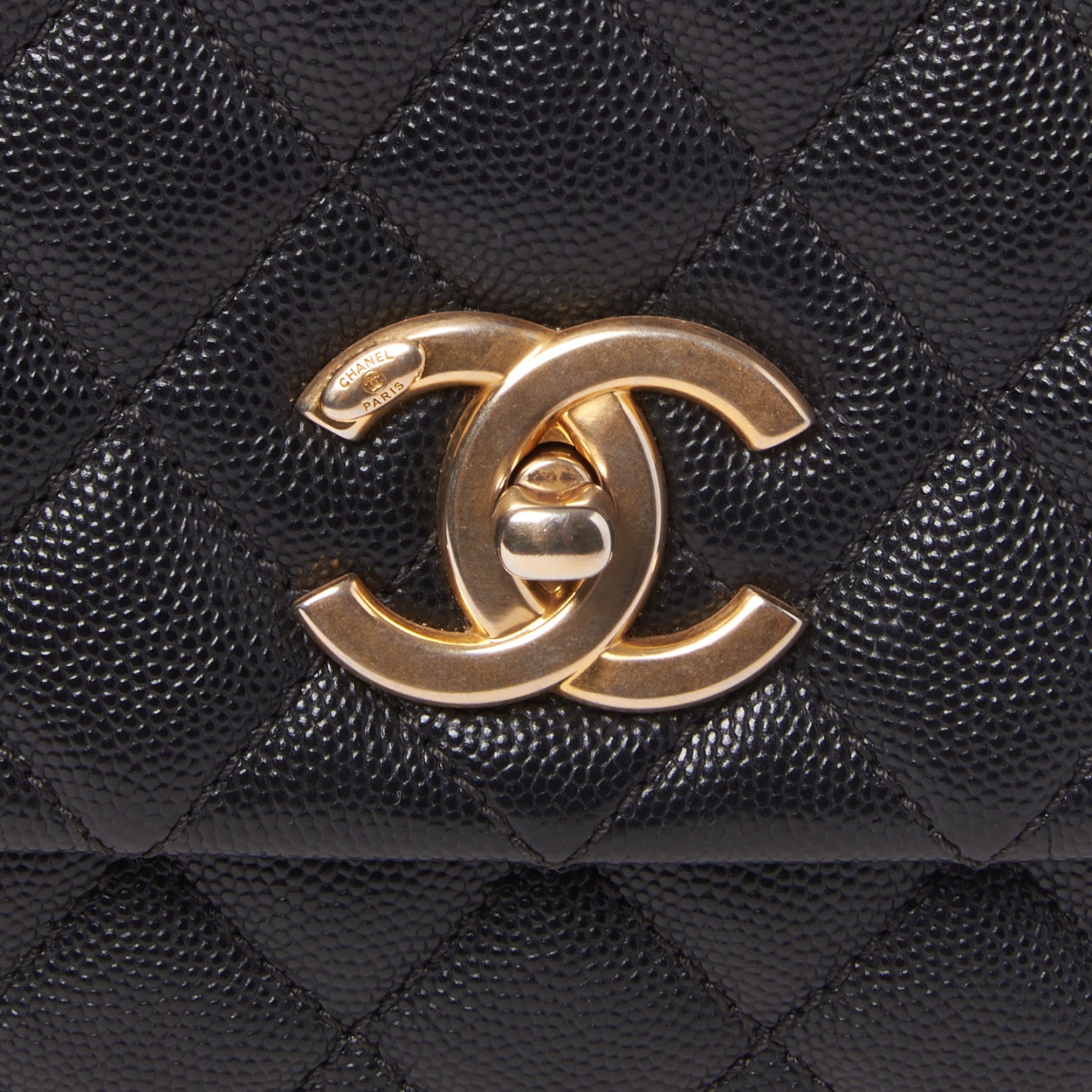 Chanel Caviar Quilted Small Coco Handle Flap Black 7 of 9