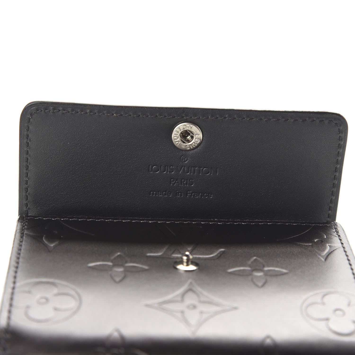 Louis Vuitton Mat Monogram Ludlow Wallet Black 6 of 6