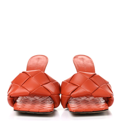 Bottega Veneta Nappa Maxi Intrecciato Lido Mule Sandals 39 Paprika 2 of 8