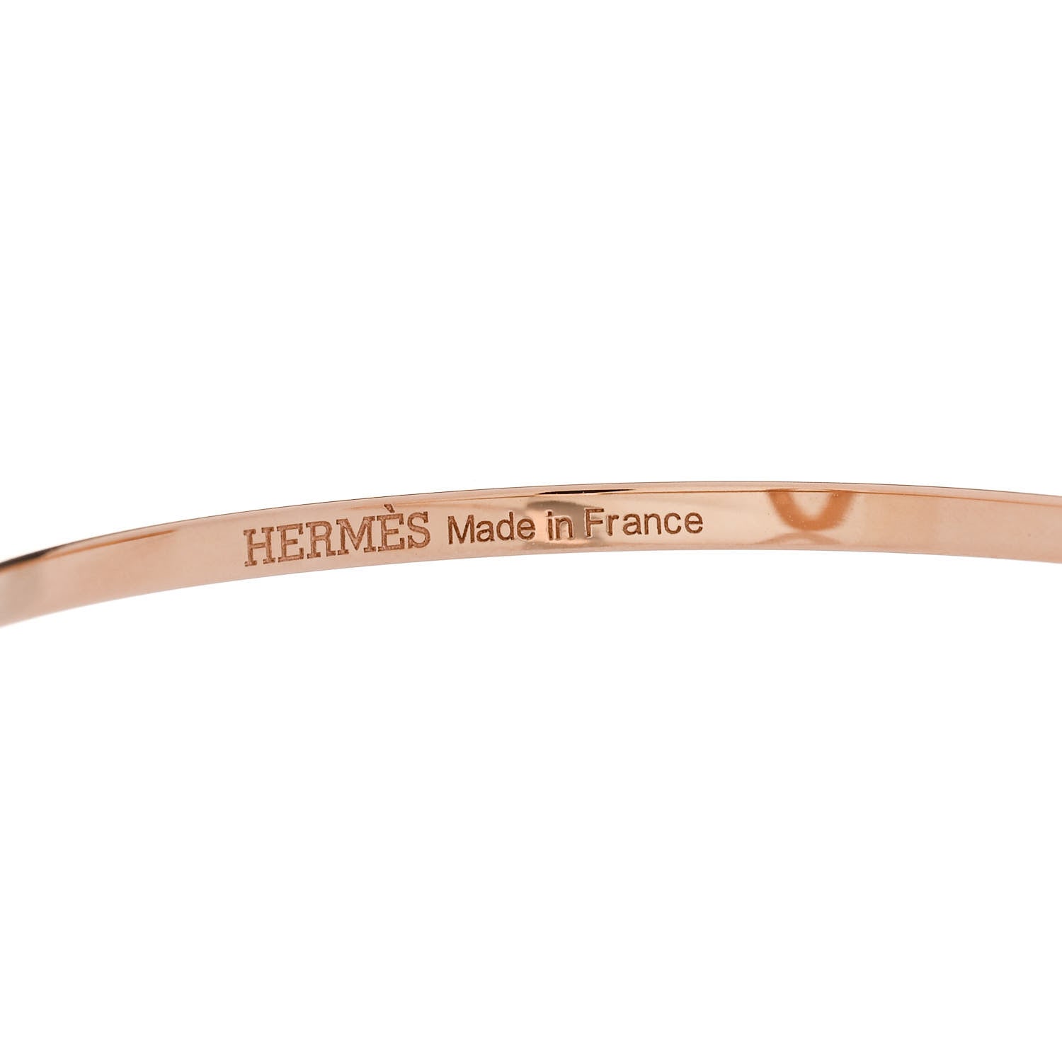 Hermes 18K Rose Gold Diamond Chaine d'Ancre Contour Cuff Bracelet SH 3 of 4