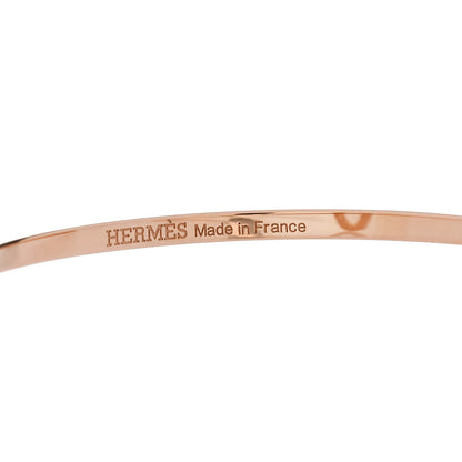 Hermes 18K Rose Gold Diamond Chaine d'Ancre Contour Cuff Bracelet SH 3 of 4