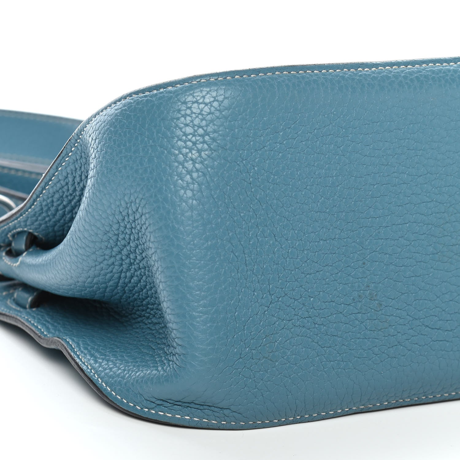 Hermes Taurillon Clemence Jypsiere 28 Blue Jean 8 of 10